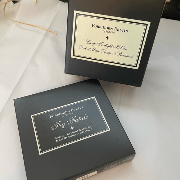 🏝️Big $10 Sale!🏝️Partylite Forbidden Fruits Holder & Tealights - Picture 8 of 12